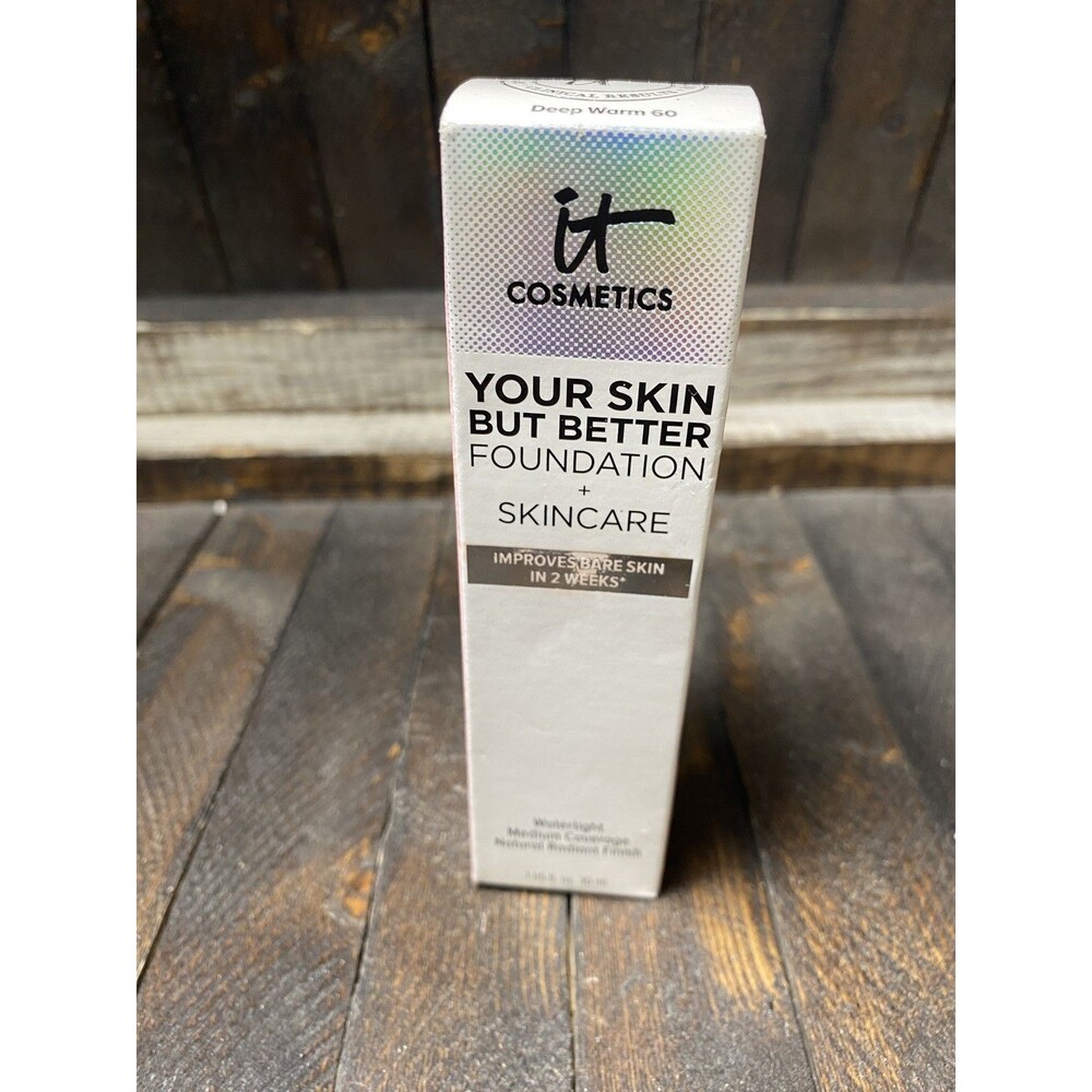 IT Cosmetics Your Skin But Better Foundation + Skincare Deep Warm 60 1 fl oz New